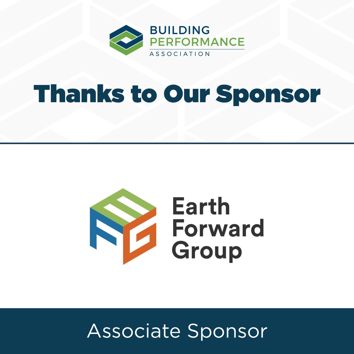 A big shoutout to <a href="/earthforwardgrp/">Earth Forward Group</a> for being amazing sponsors of BPA! Their dedication to providing research, advisory, and sustainability management services is truly appreciated. Together, we can build a more energy-efficient future! #BuildingPerformance #ThankYouSponsor