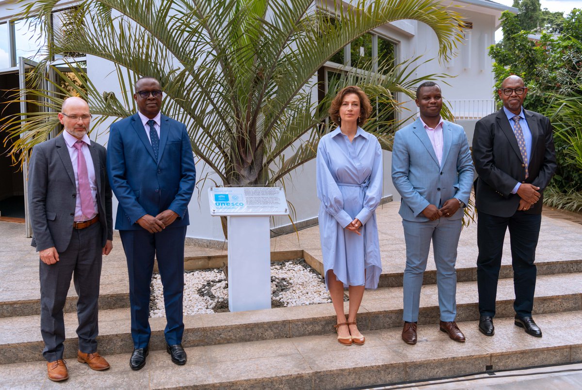 Kigali Genocide Memorial (@kigali_memorial) on Twitter photo We are honoured to have received the UNESCO World Heritage Sites Certificate presented by <a href="/AAzoulay/">Audrey Azoulay</a>, the Director-General of <a href="/UNESCO/">UNESCO 🏛️ #Education #Sciences #Culture 🇺🇳</a>. We are honoured to have received the UNESCO World Heritage Sites Certificate presented by <a href="/AAzoulay/">Audrey Azoulay</a>, the Director-General of <a href="/UNESCO/">UNESCO 🏛️ #Education #Sciences #Culture 🇺🇳</a>.