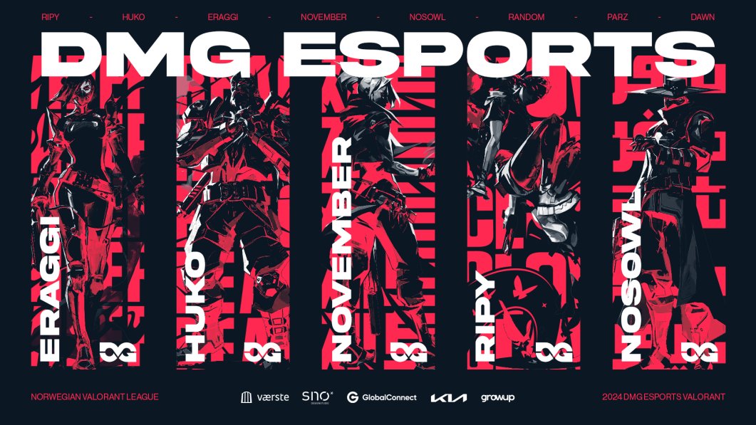 📢 VALORANT ANNOUNCMENT📢

Ladies and gentlemen, boys and girls, dudes and dudets! We're proud to announce this seasons Norwegian Valorant League team!
 
<a href="/RipyVAL/">Ripy</a>  - IGL - Controller
<a href="/EraggiVal/">Eraggi</a>  - Initiator 
@Novembervalo  -Duelist 
@tahsuko123  - Initiator
<a href="/NosowlV12758/">Nosowl</a>  -