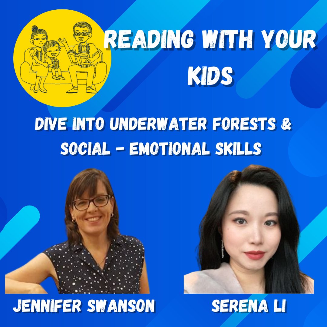 Just finished another jam-packed episode of #ReadingWithYourKids starring Jennifer Swanson & Serena Li! We dove into underwater forests, social-emotional skills, and a new way for authors + schools to connect. Also learned some Mandarin! #JenniferSwanson #SerenaLi