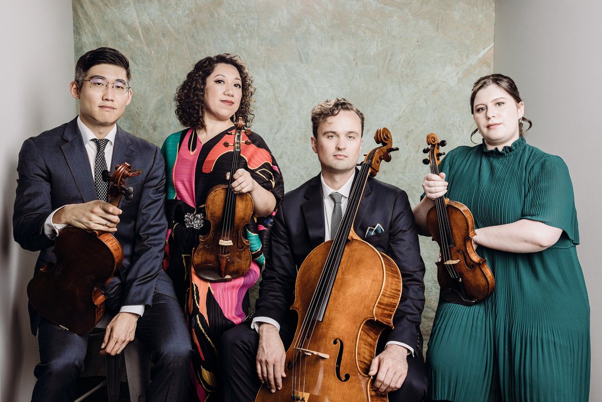 Today at noon in the Frank Conroy Reading Room at Glenn Schaeffer Library/Dey House, the Aizuri Quartet will perform writersworkshop.uiowa.edu/event/140416/0