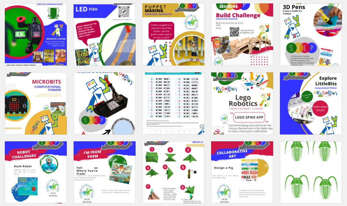 Hey! Thanks to @heidinelt, we have our 2024 @STLPKentucky Championship Day challenges published on our site, which connect to @KASL_Librarians @KBAAwards books! Enjoy and PLAY! kygoplay.com/index.php/2024… #KyLChat #TLChat @TLJamesA