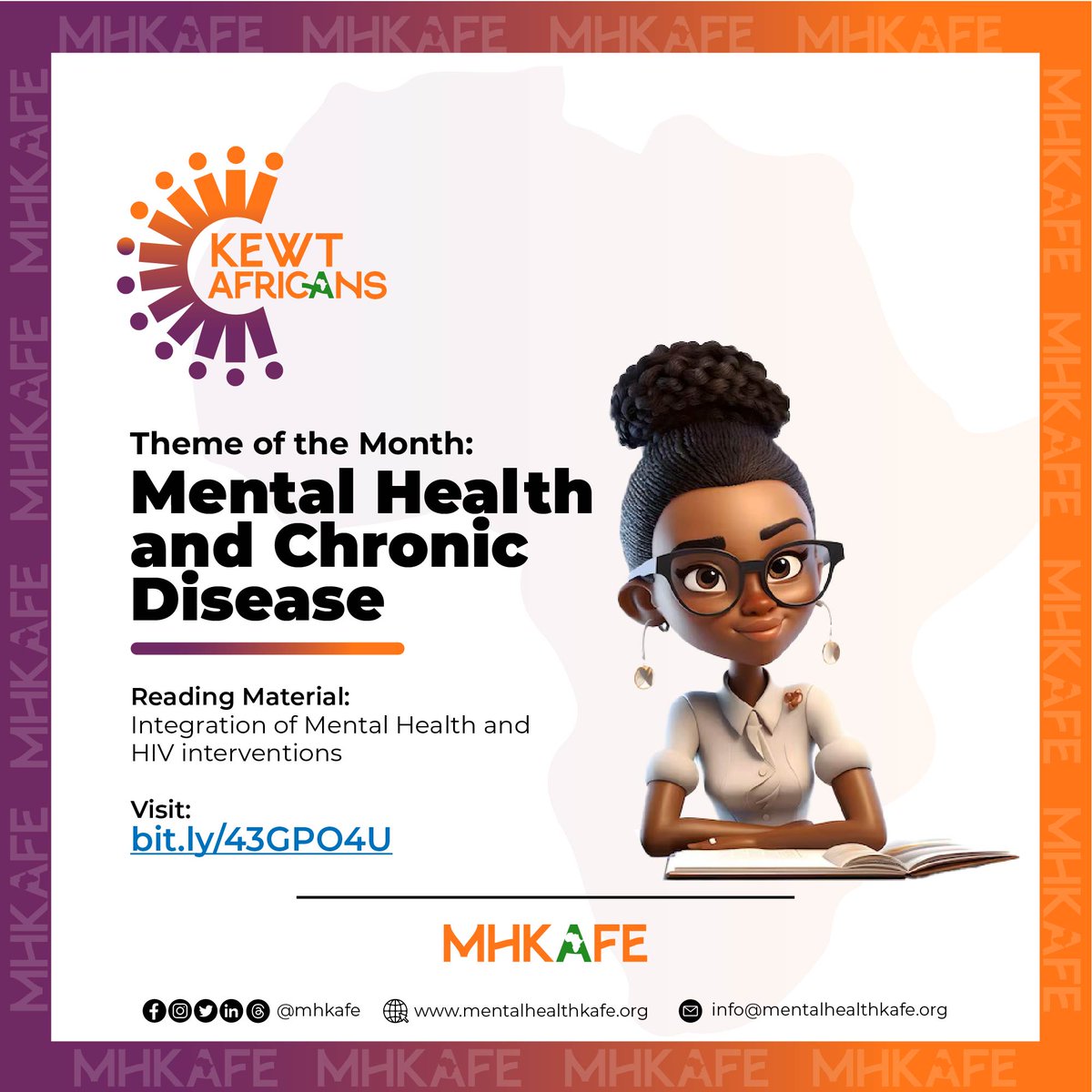 Mental Health KAFE (MHKAFE) (@_mhkafe) on Twitter photo This month's #KEWTafrican reading is the <a href="/WHO/">World Health Organization (WHO)</a> resource- “Integration of mental health and HIV interventions”.
Access the article here: who.int/publications/i…
#Mentalhealth #MentalhealthAfrica #MentalHealthandChronicDisease #Empowerment #Capacitybuilding #Education #MHKAFE This month's #KEWTafrican reading is the <a href="/WHO/">World Health Organization (WHO)</a> resource- “Integration of mental health and HIV interventions”.
Access the article here: who.int/publications/i…
#Mentalhealth #MentalhealthAfrica #MentalHealthandChronicDisease #Empowerment #Capacitybuilding #Education #MHKAFE