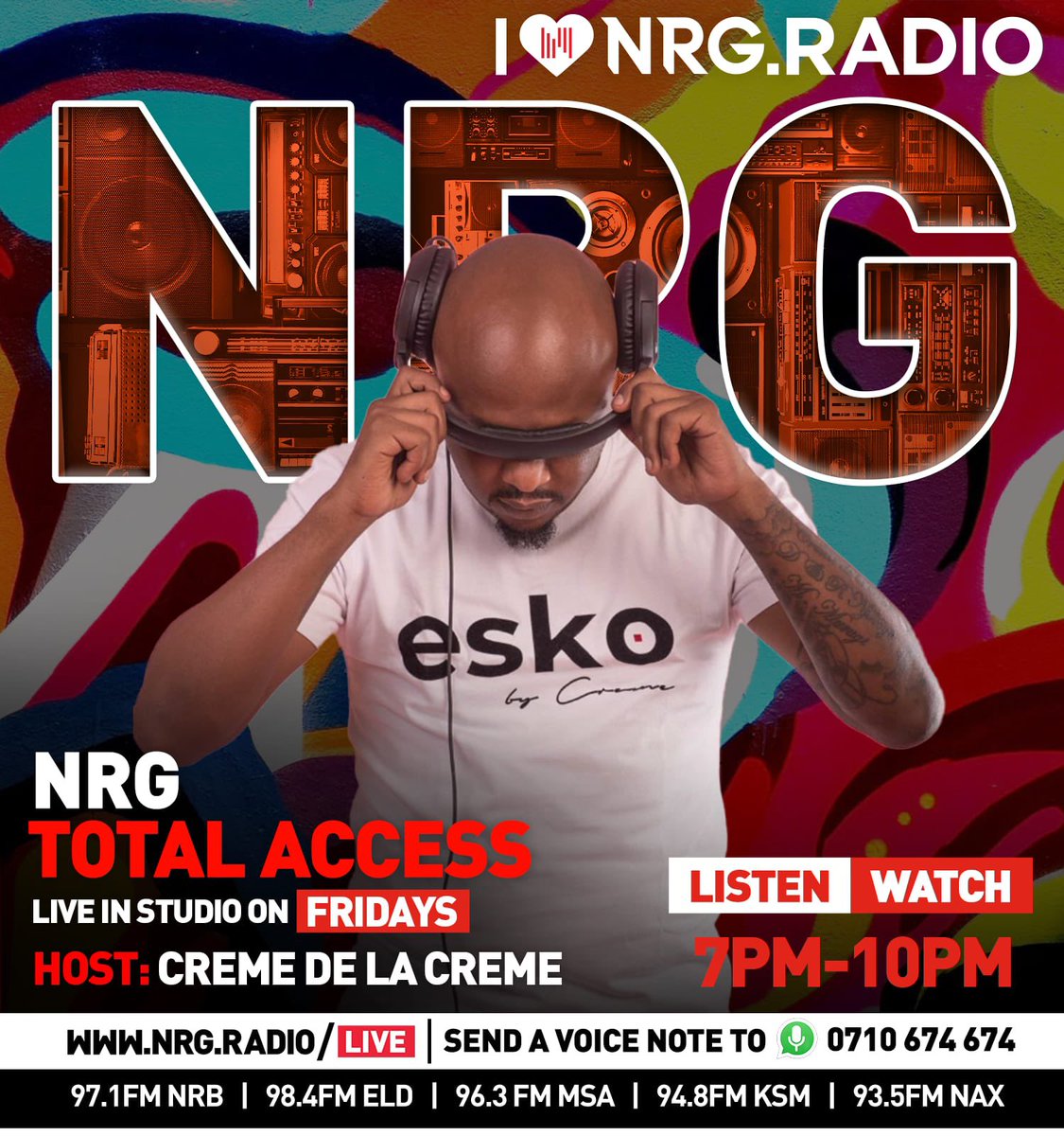 Party people it’s about to go down🔥🔥🔥🔥@cremedj is all set for #NRGTotalAccess 🥳🥳🥳🥳 

Check in to the party