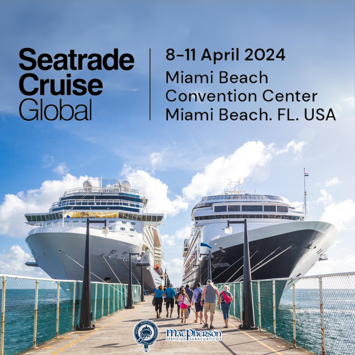 Este domingo estaremos presentes de la mano de nuestro gerente Daniel Macpherson en la Seatrade Cruise Global 2024, el mayor evento comercial dedicado a los cruceros del mundo y que tendrá lugar en MIami durante 4 días, congregando a más de 10.000 asistentes...