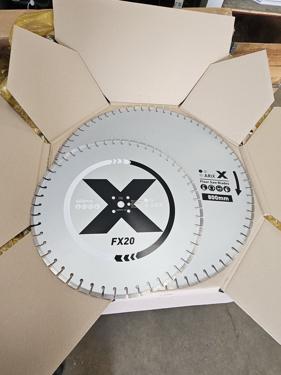 Exciting week next week, our NEW Arix X Floor Saw Blades were delivered today! Lots to do and get ready for the big Launch on Wednesday!!

Want a sneak peak? See below!

#HDP #Arix #ArixX #Floorsaw #diamondblades #concretecutting  #thebestjustgotbetter