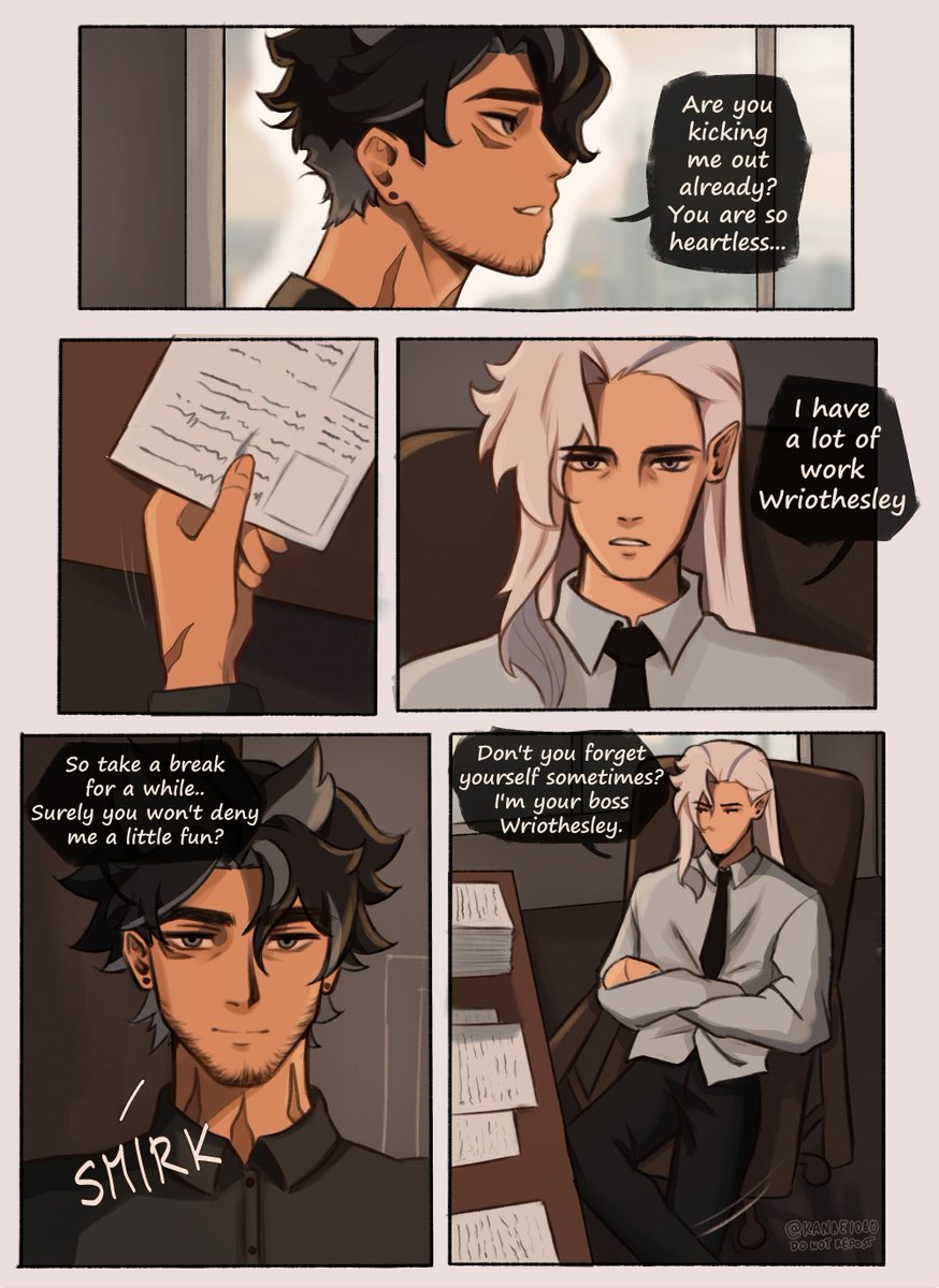 I'm starting with my Mafia AU finally😌 Wriothesley likes to tease his boss pt 1-2 #Wriolette #Wriothesley #Neuvillette