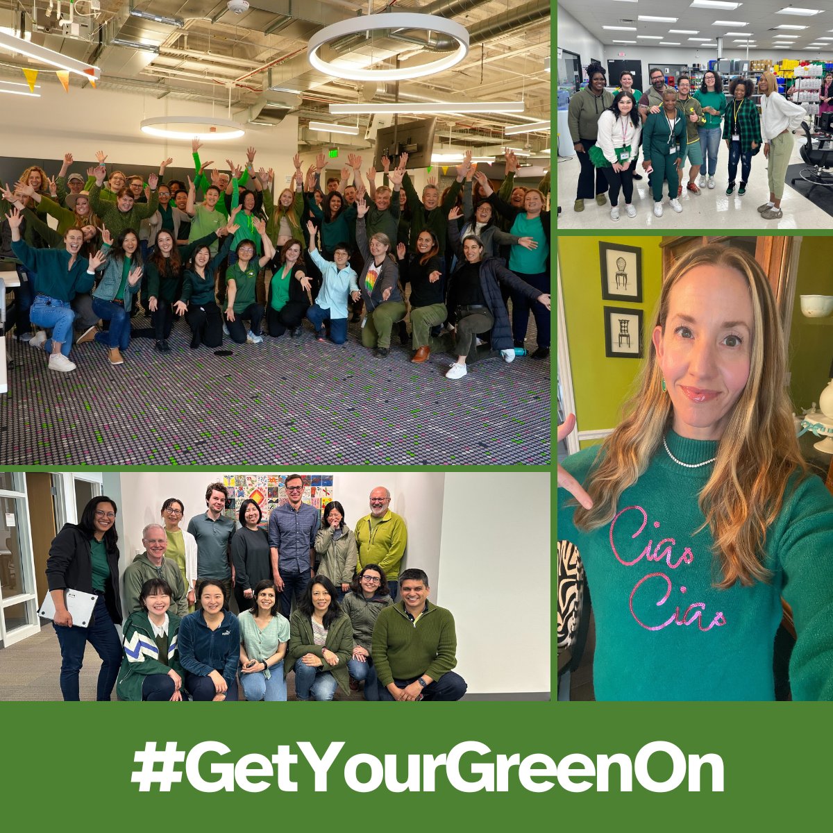 It's Cancer Prevention and Early Detection Month and our team is wearing green to raise awareness of the importance of cancer prevention and early detection. Read more here: 23and.me/4cMGa4K #GetYourGreenOn