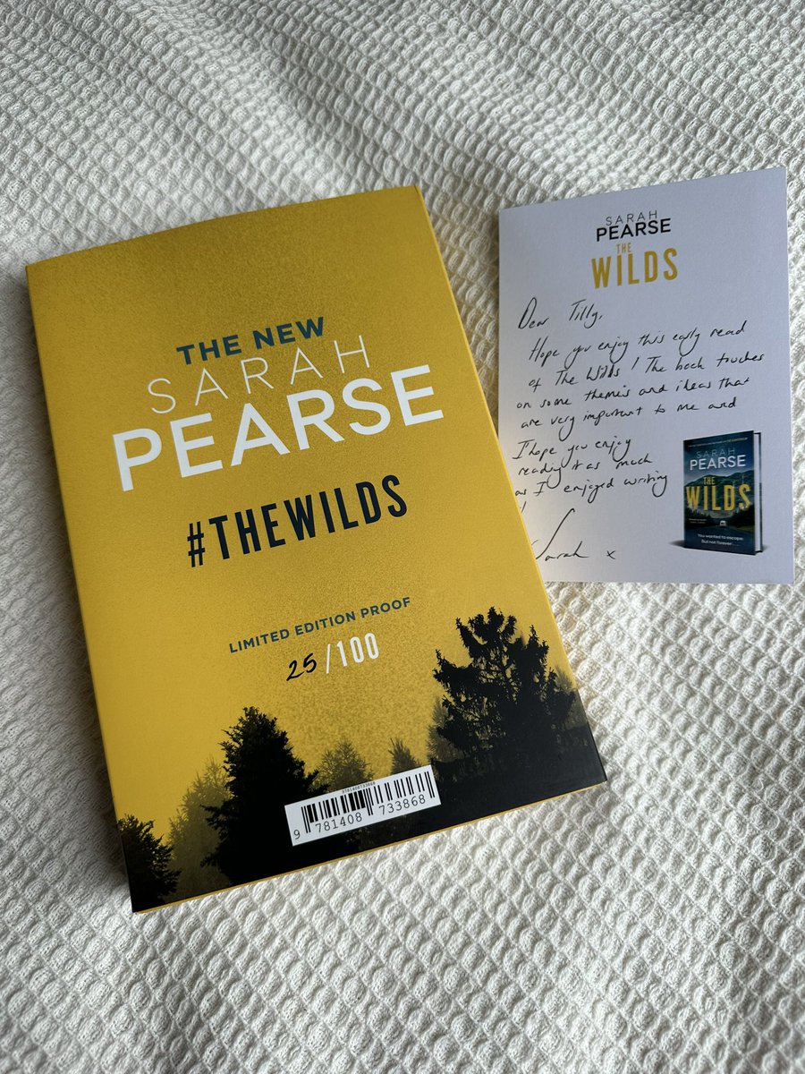 Thanks so much @celestewb and @SarahVPearse for this very exciting copy of #TheWilds - it sounds so bloomin’ good and I’m ready for a sleepless night staying up reading it! Out in July from @BooksSphere ✨