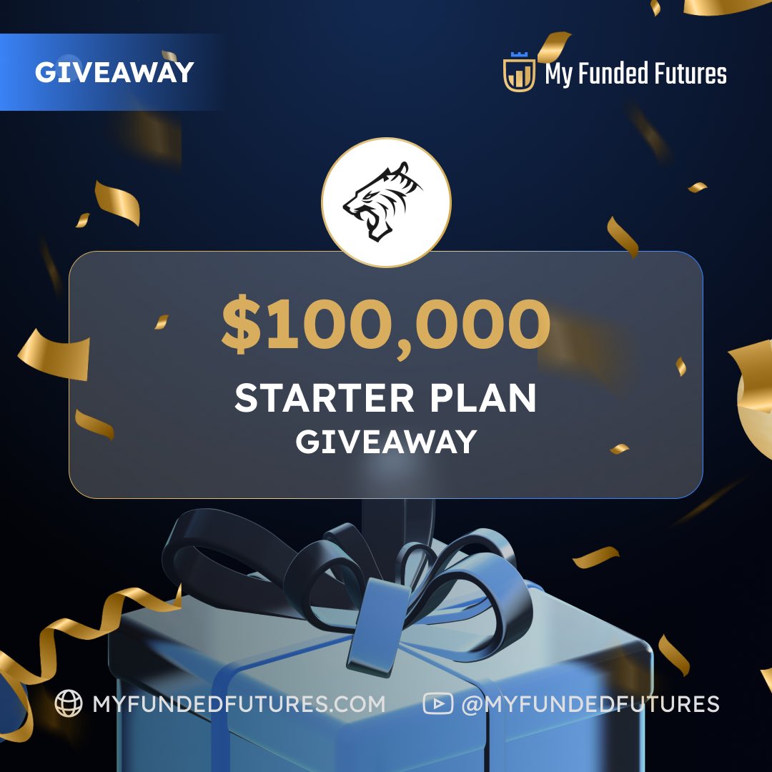 🎁 1 x $100k MFFU Giveaway 🎁

Rules:

1. Follow: @MyFundedFutures @tradngpatiently 

2. Subscribe to my YouTube: youtube.com/@tradingpatien… 🎥

3. Like & retweet this post ♥️

4. Tag 3 friends who should enter! 👥

All steps must be completed! ✔️
 
Winners announced in 3 days🎉