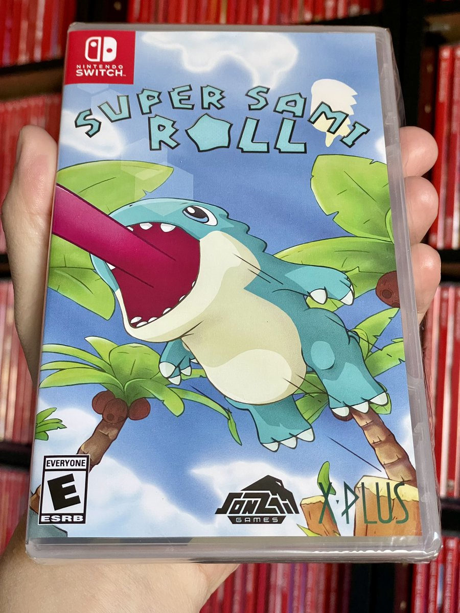 Switch arrival 1154, Super Sami Roll. Sounds like an awesome name for a sushi roll, but apparently no relation. Anywho, looks like a pretty fun 3D platformer with some cute character designs, and fun tongue licking action awaits me. Looking forward to the weekend! #SwitchCorps