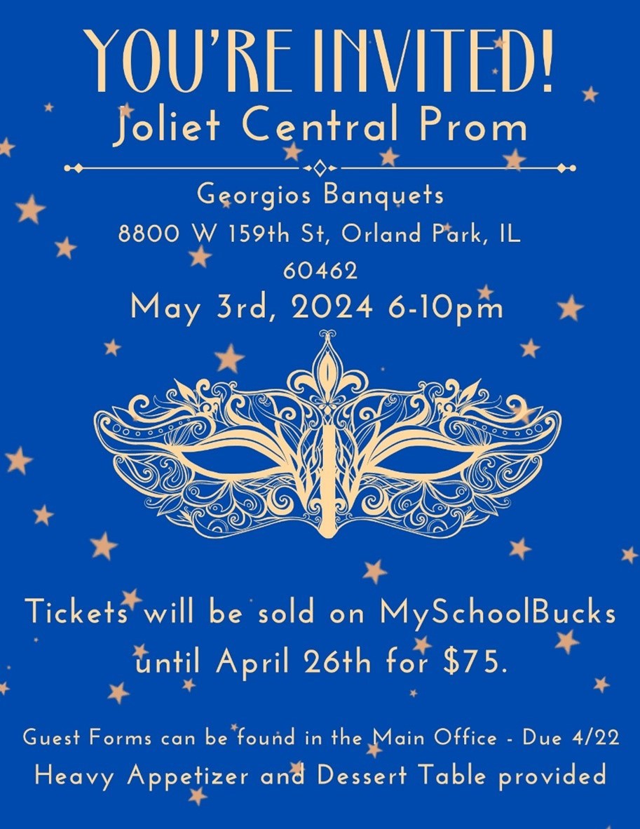 Joliet Central Prom Information bit.ly/4angb2s