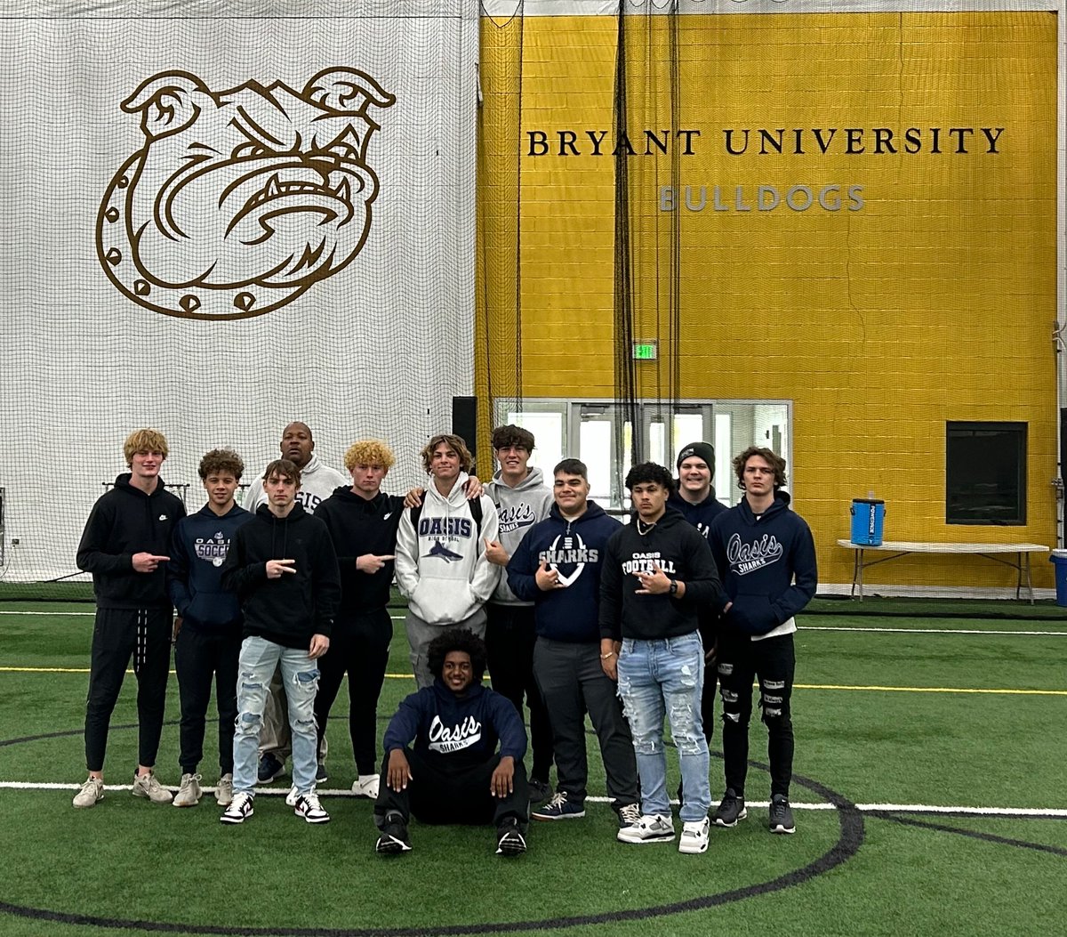 Oasis Sharks Football (@sharksoasisfb) on Twitter photo Thank you to <a href="/CoachCiocci/">Steven Ciocci</a> and Bryant Football for hosting our Oasis Football Juniors on our visit to campus. Thank you to <a href="/CoachCiocci/">Steven Ciocci</a> and Bryant Football for hosting our Oasis Football Juniors on our visit to campus.