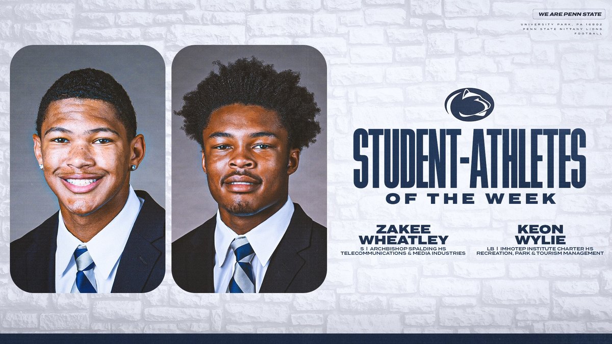 S/o to @ZakeeWheatley & @KeonWylie, our Student-Athletes of the Week 👏 #WeAre