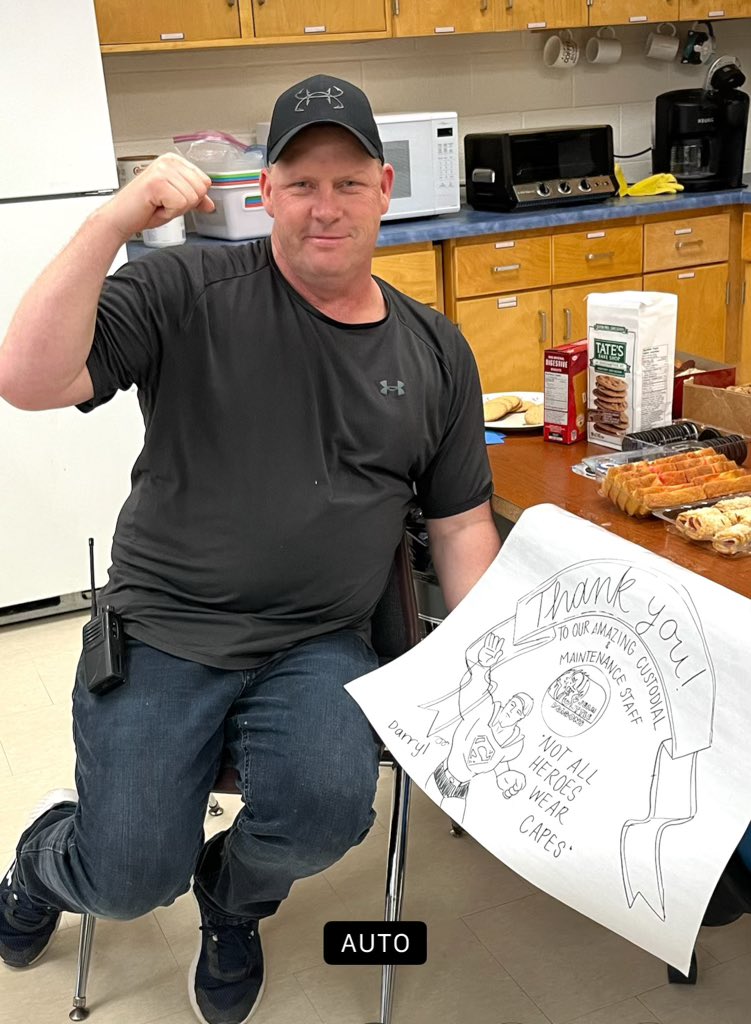 Huge thank you to Darryl and the rest of our custodial staff here at Jean Little for all their hard work.