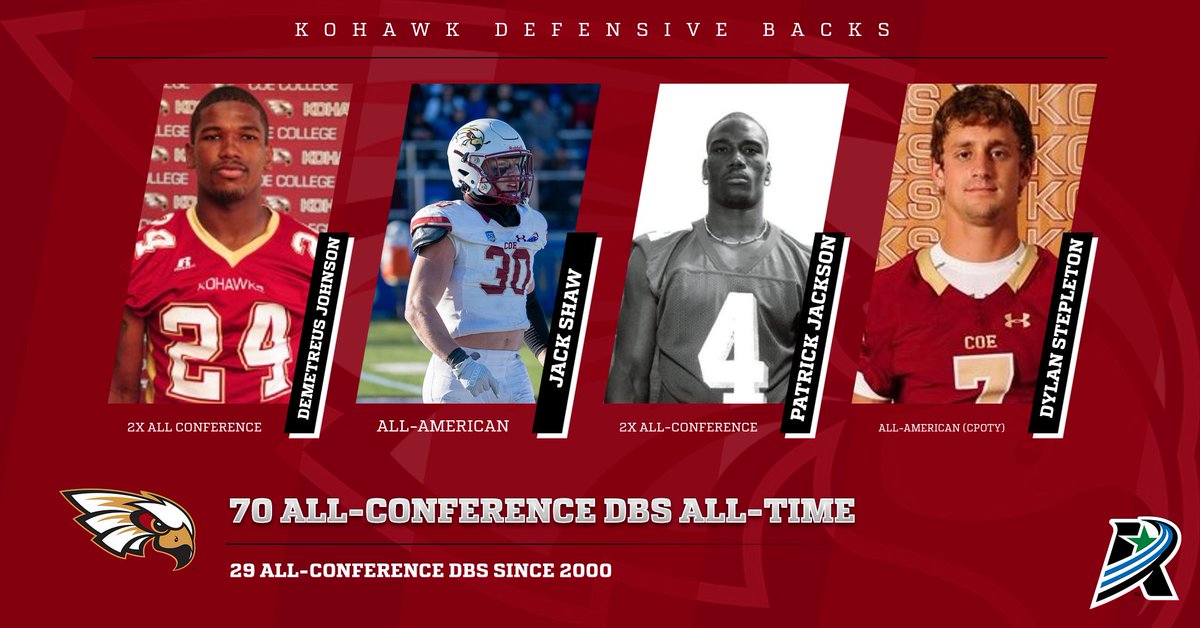 ‼️ FAST FRIDAY ‼️
🦅SECONDARY EDITION🦅
THE HISTORY OF DBs AT COE, INCLUDING 9 ALL-AMERICANS
#XPK2WIN #KohawkNation