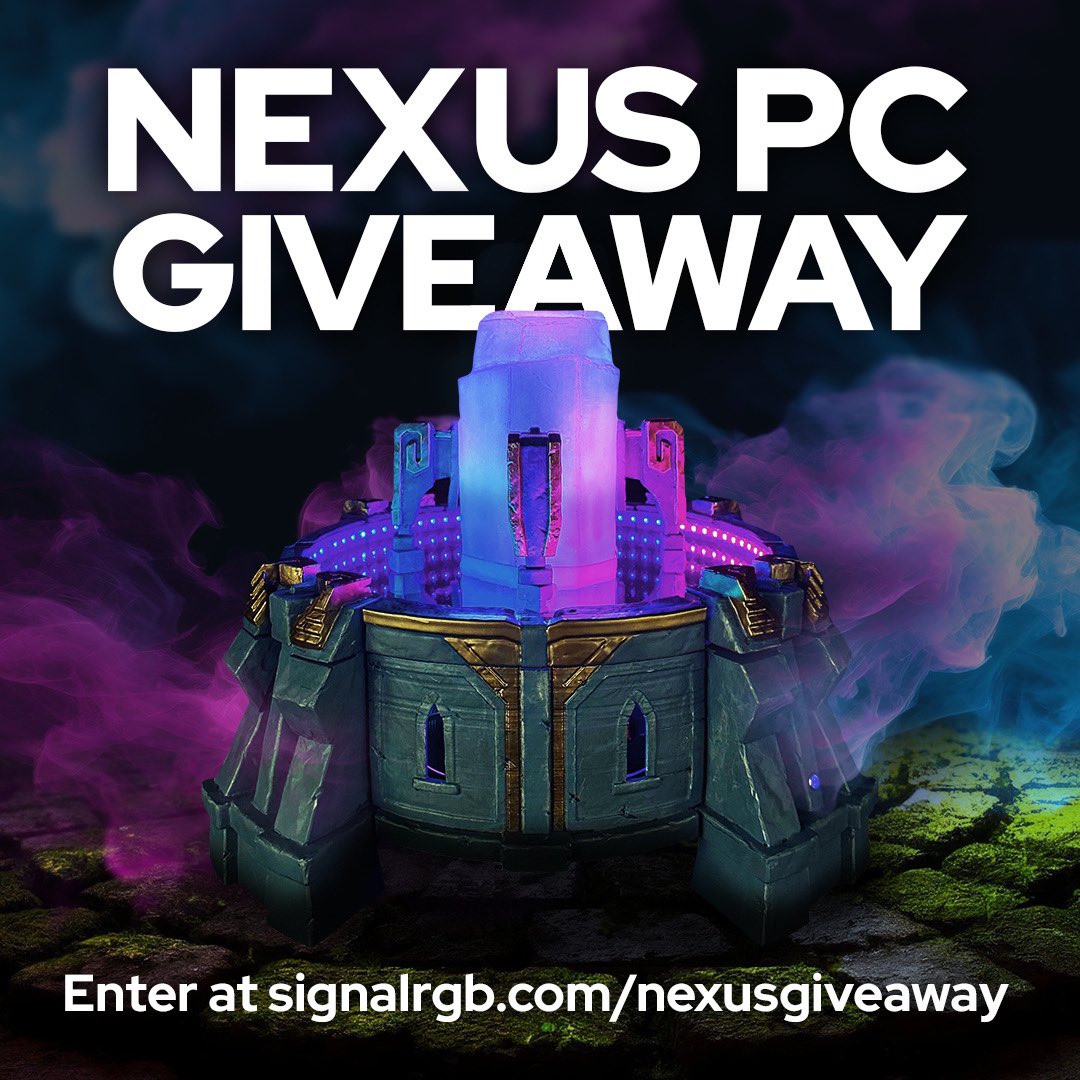 We’re giving away an epic gaming PC that looks like a Nexus! Enter at signalrgb.com/nexusgiveaway