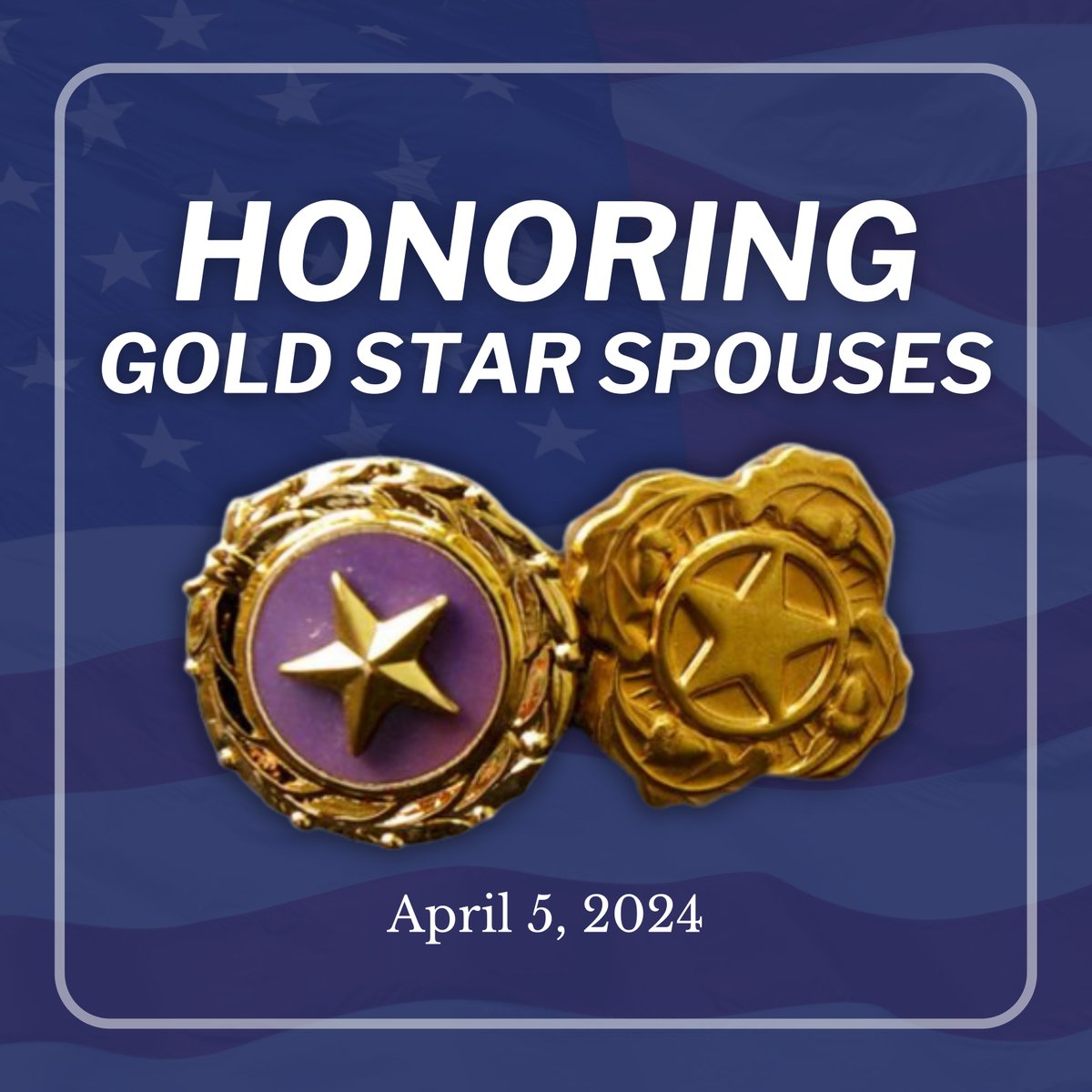 Today on Gold Star Spouses Day, we honor the spouses of service members who made the ultimate sacrifice to defend our great nation. Our nation is forever indebted to them and their loved ones.