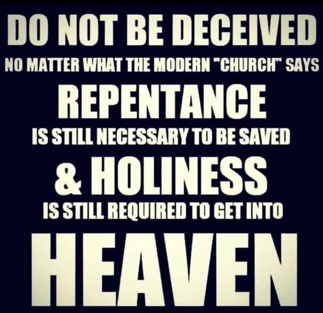 Acts 3:19 Repent ye therefore, and be converted, that your sins may be blotted out, when the times of refreshing shall come from the presence of the Lord Hebrews 12:14 Follow peace with all men, and holiness, without which no man shall see the Lord