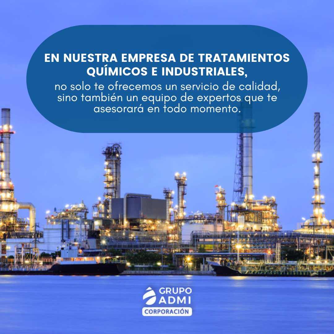 grupoadmicorp's tweet image. 👨‍🔬🔬¿Necesitas un tratamiento
químico industrial de calidad? ¡En Grupo Admi tenemos lo que necesitas!

¡Trabajamos juntos para lograr el éxito! Contáctanos para más información📲 04144309664!

#TratamientosIndustriales #EquipoDeExpertos
#AsesoramientoProfesional