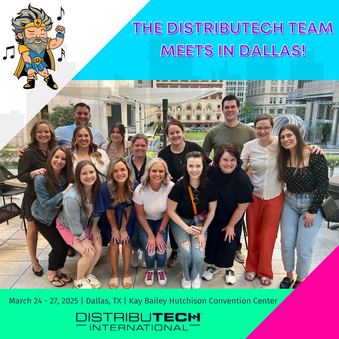 DISTRIBUTECH team met in Dallas this week to regroup on the record-breaking 2024 event, and strategize ways to make the 2025 event even more electrifying ⚡ Stay tuned for updates! #DISTRIBUTECH25 #Energy #EnergyInnovation #Dallas #KayBaileyHutchisonConventionCenter
