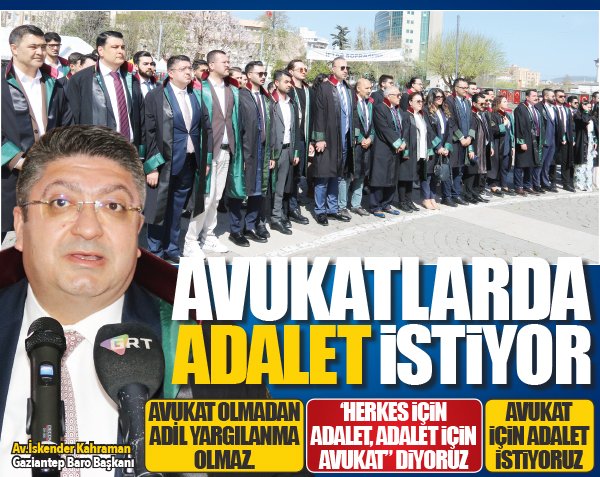 Oluşum Gazetesi 🇹🇷 (@gaziantepolusum) on Twitter photo AVUKATLARDA ADALET İSTİYOR gaziantepolusum.com/haber/19810363…
<a href="/aviskender/">İskender kahraman</a> <a href="/GANTEPBAROSU/">GAZİANTEP BAROSU</a> #Avukatlargunu #5Nisan #Gündem #adalet #haber AVUKATLARDA ADALET İSTİYOR gaziantepolusum.com/haber/19810363…
<a href="/aviskender/">İskender kahraman</a> <a href="/GANTEPBAROSU/">GAZİANTEP BAROSU</a> #Avukatlargunu #5Nisan #Gündem #adalet #haber