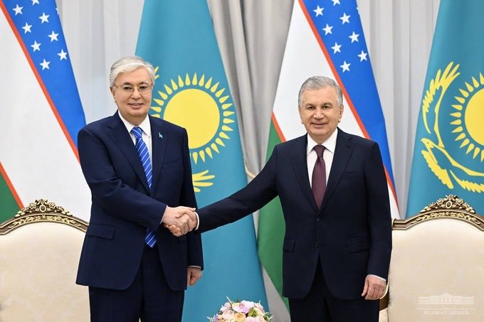 In just the last two days: - President of Tajikistan and the former president of Turkmenistan met in Dushambe - Joint military exercises between 🇦🇿🇰🇿🇰🇬🇹🇯🇺🇿 were announced - Presidents of Uzbekistan and Kazahkhstan met in Khiva Good times for regional cooperation