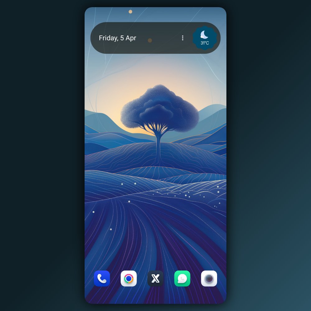 ** Today's HomeScreen Setup ** * Wall from TrueAI Wallpapers app by @truestudio_ * Coco icons by @01thesam / @ThemesOnFire * Screenshot using TrueShot by @truestudio_