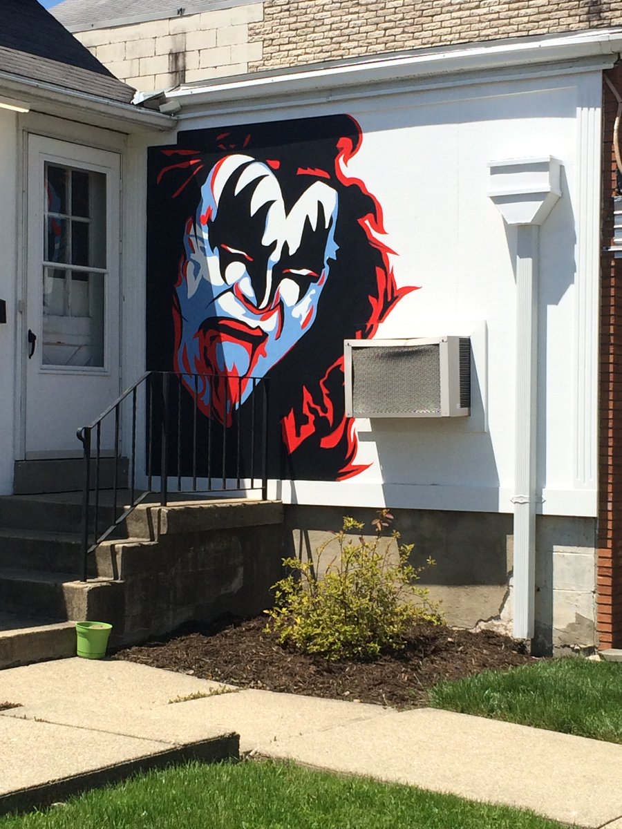 #KISSisEverywhere! The Demon spotted on a house in Dayton, Ohio. #KISSARMYROCKS! Thanks to Steve Holder for sharing his photo. Where is the most surprising place you've seen a KISS reference?