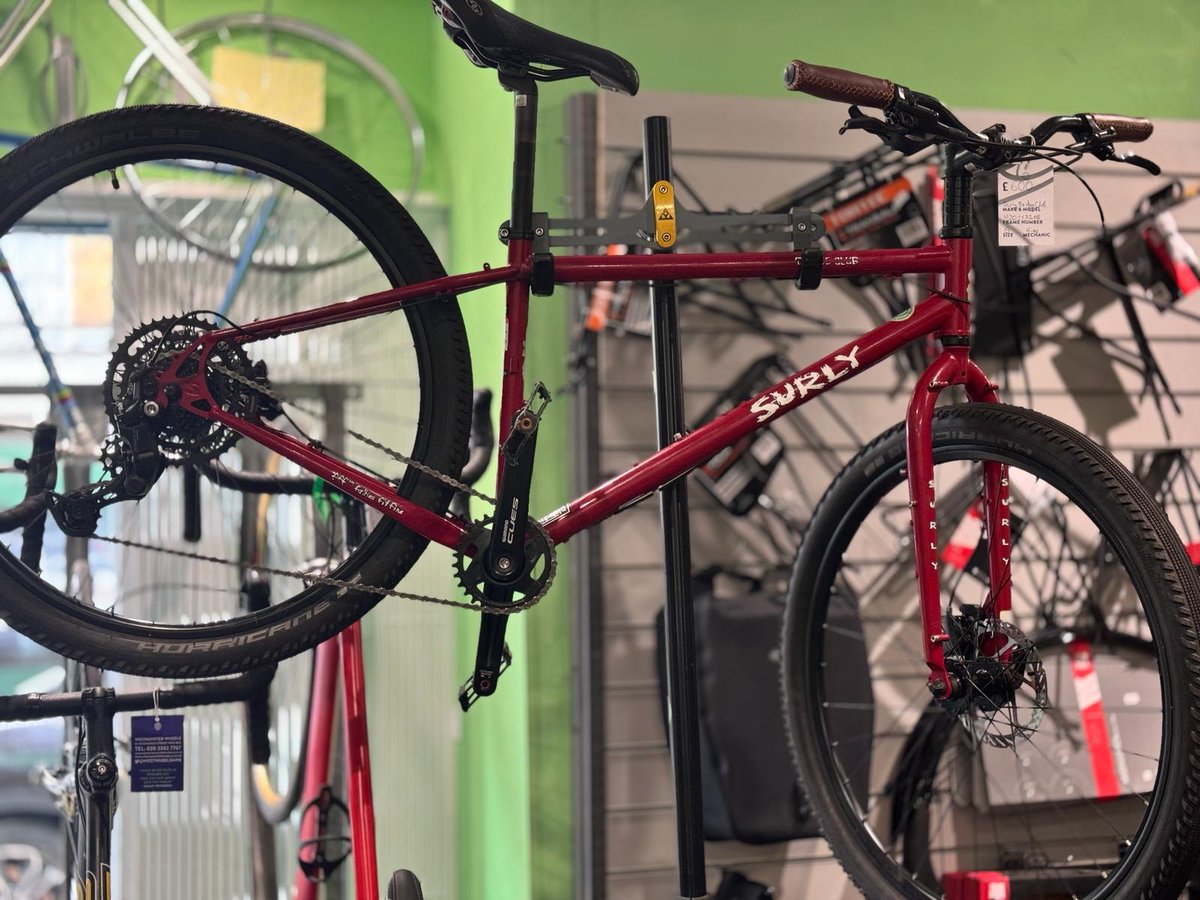Check out out GLORIOUS refurbished 'Bike of the Week’. A fantastic Surly Bridge Club, small, with new Shimano Cues! In racing red, it's ready to ride! #Bike #BikeServicing #Bicycle #CycleConfident #Cycling #CyclingLife #UKCycling #CyclingUK westminsterwheels.co.uk/bike-of-the-we…