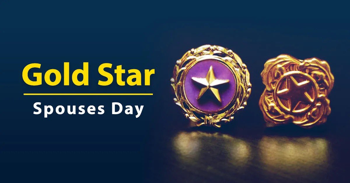 Today is #GoldStarSpousesDay… when our military members serve our country, their loved ones serve alongside them. Today, and every day, we will always stand behind and support those who have lost their spouse in service to our great nation. America is eternally grateful for your…