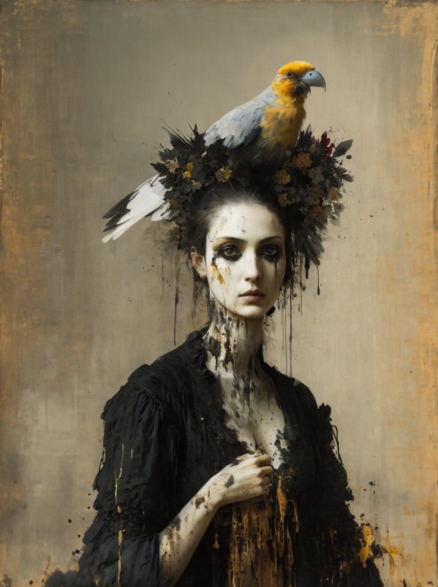 Good night!
See you tomorrow!
🌜💥✨💥✨💥🌛

Woman with Bird

Dimensions: 3584 x 4800

5 editions at 6 #tezoskes 

objkt.com/tokens/KT1VF39…