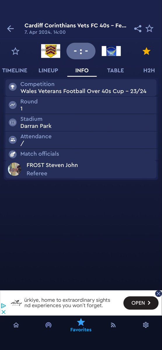 🟦🟨⚽️40s Cup⚽️🟨🟦

Our Cup starts this wknd and we are visited by a strong side from the East Division who we also played last season in the cup

⚽️@CardiffCorries Vets
🗓️Sun 7th April 24
⏰2pm KO
🏟️Darran Park 3G - CF43 7LE

Follow the game on Cymru app
cymrufootball.page.link/TrSAeW8Twde7dK…