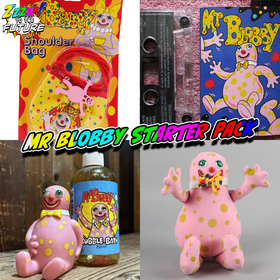 The stuff of nightmares...available now in charity shops around the UK. I'm not sure i'd try the bubble bath though, you might come out looking like BLOBBY!!! 
#mrblobby #90spodcast #90stvshows #blobbyblobbyblobby