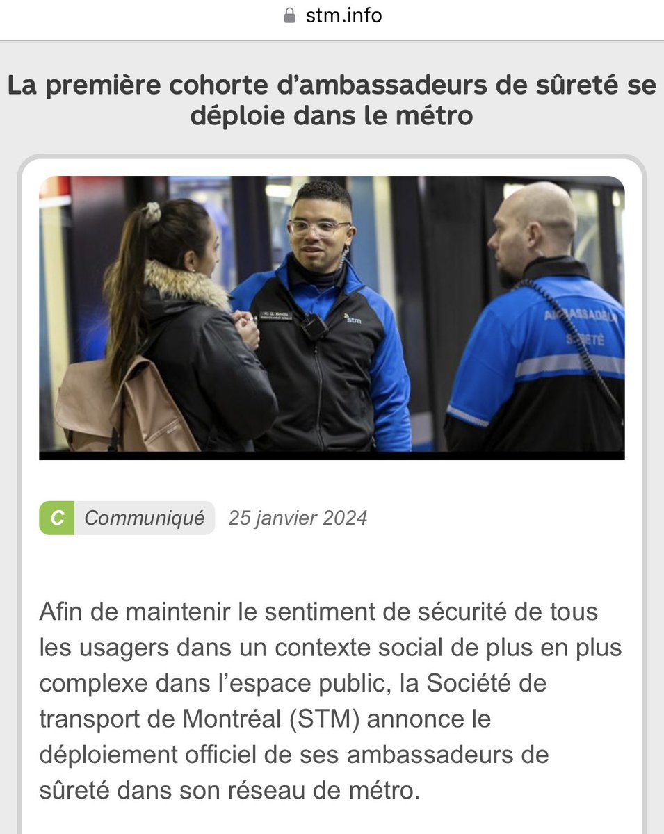 @JocelynPauze @Val_Plante @SylvainOuellet @projetmontreal @JocelynPauze, que faites-vous face à ⬆️ de l’insécurité dans le réseau de la @stminfo? 

Ça fait 2 ans qu’@EnsembleMtl demande des actions claires de la part de votre admin…

À chaque fois que je prends le métro, les ambassadeurs parlent entre eux les bras croisés 🤦🏻‍♂️ #polmtl