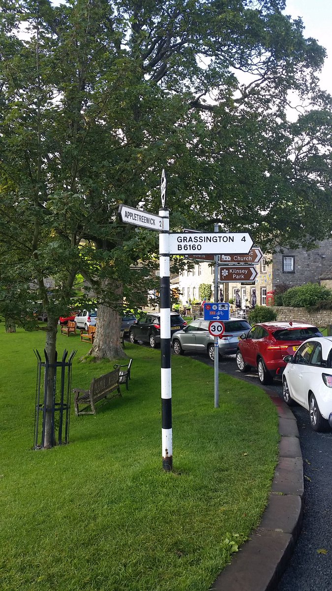 The picturesque village of Burnsall, by the banks of the River Wharfe in the Craven district of North Yorkshire, England.
#FingerpostFriday