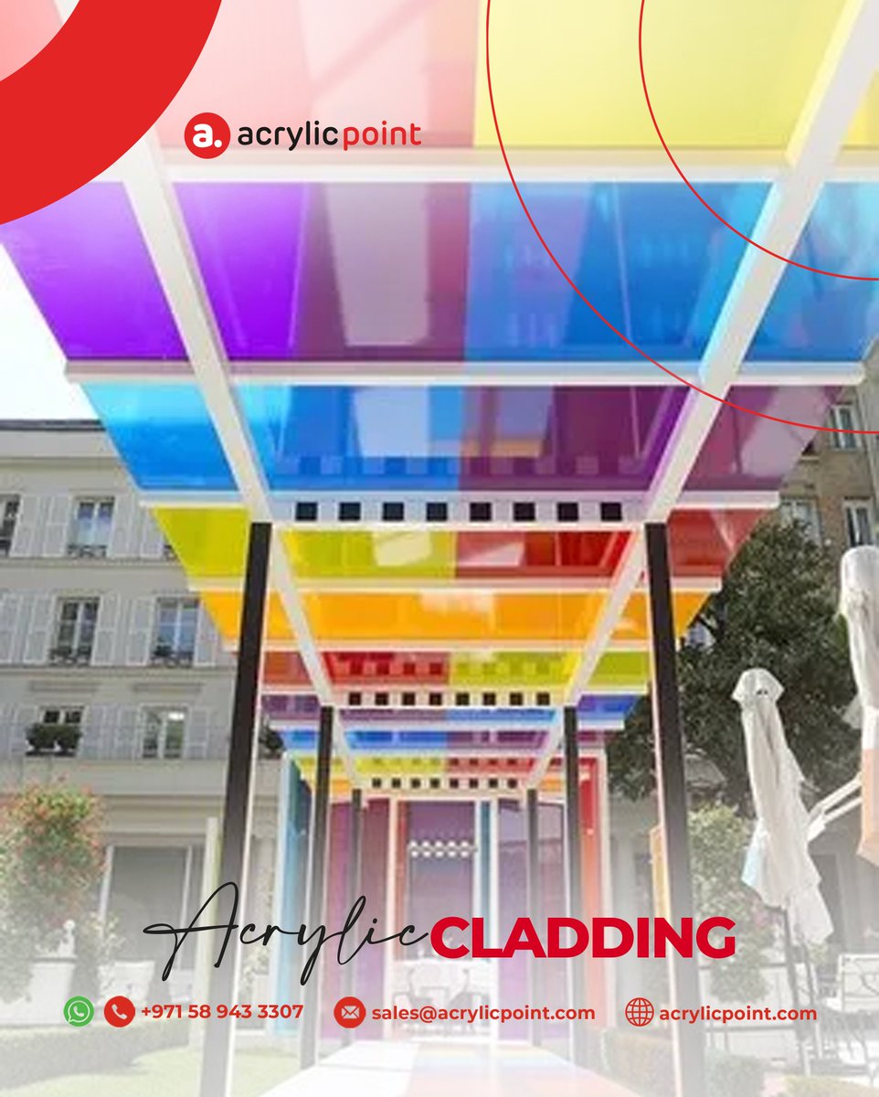 acrylic_point's tweet image. Transform your space with our vibrant acrylic cladding, adding a touch of quality and captivating color detailing. Elevate your surroundings effortlessly.

#AcrylicPoint #architecture #construction #interiordesig #exteriordesign #cladding #acryliccladding #uae