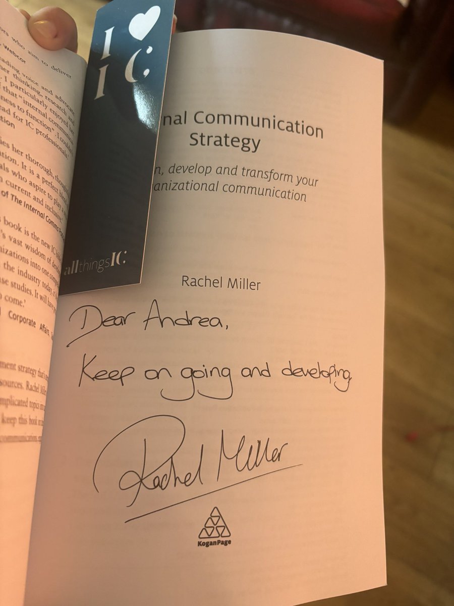 shortnortherner's tweet image. Love when you get post that’s not a bill. Also a message from the author - thanks @AllThingsIC  I know what I’ll be reading on my week off. #strategy #internalComms