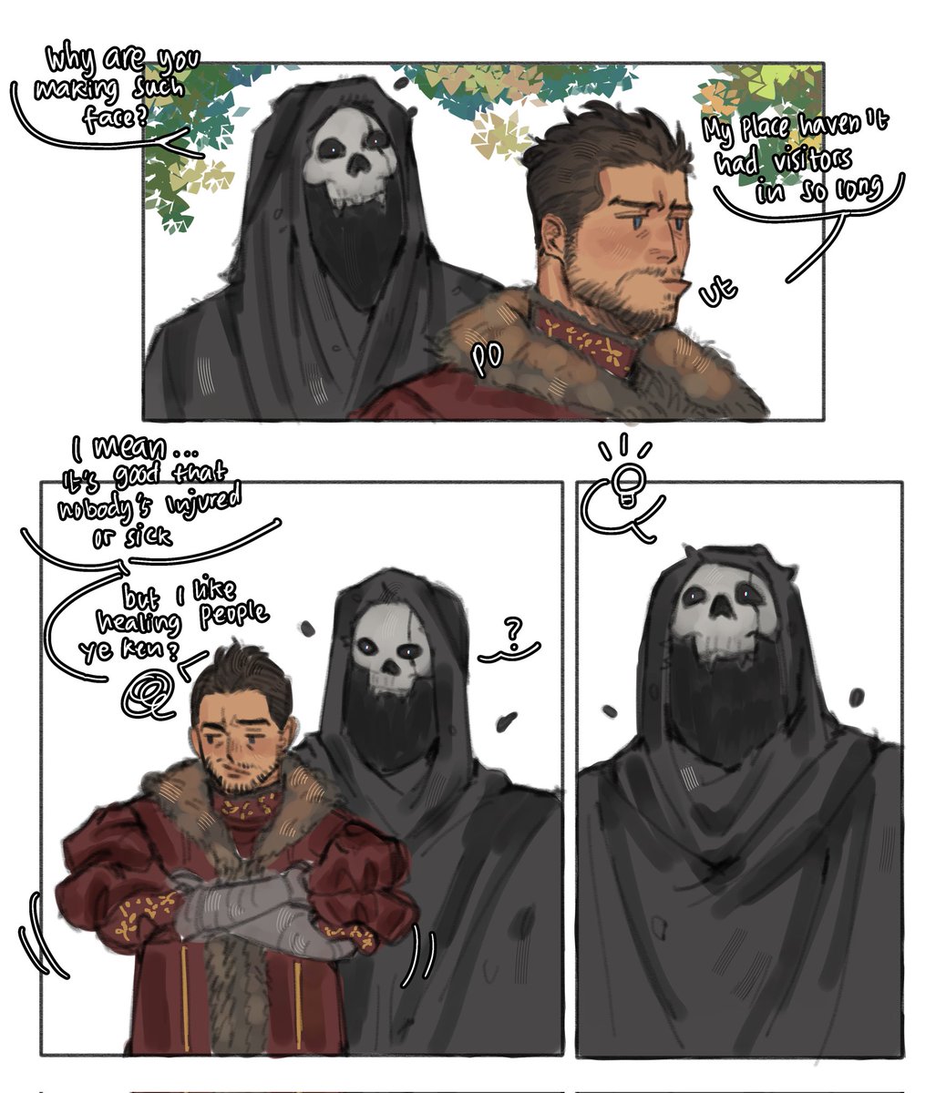 Ma_ixii's tweet image. Fantasy AU #Ghoap #GhostSoap 
Necromancer x Healer