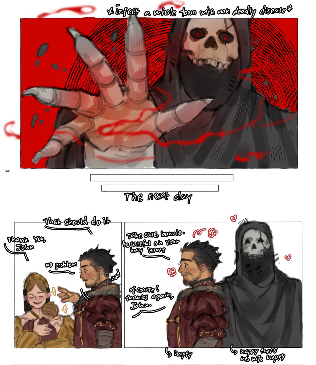 Ma_ixii's tweet image. Fantasy AU #Ghoap #GhostSoap 
Necromancer x Healer