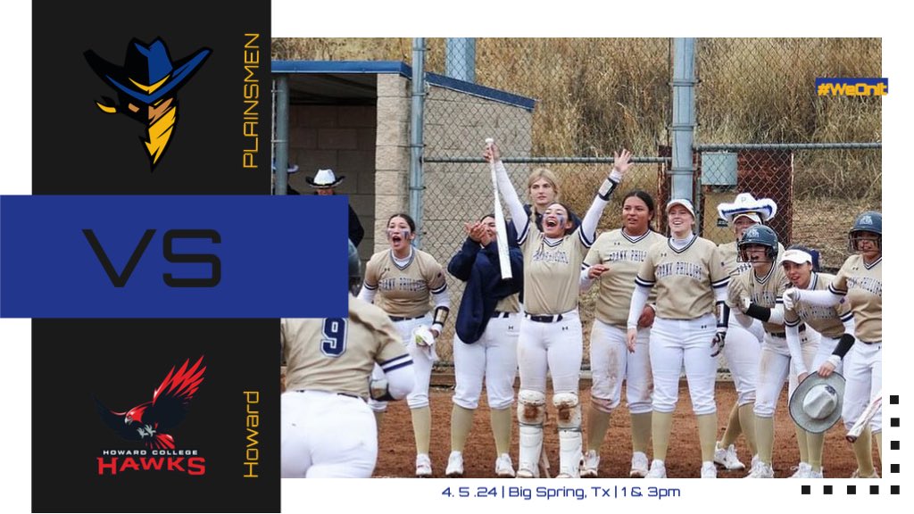 GAME TIME‼️

🆚 Howard College 
⏰ 1 &amp;3pm 
📍 Big Spring, Tx

📺 portal.stretchinternet.com/howardcollege/