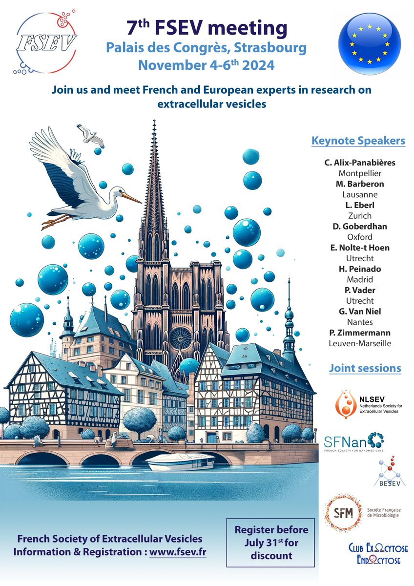 Save the date for FSEV 2024 Annual Meeting in Strasbourg (November 4-6)! Take a look at this outstanding selection of keynote speakers...you have to be there!!!
fsev.fr/2024-meeting.h…
Registration is now open:
secure.key4events.com/key4register/?…