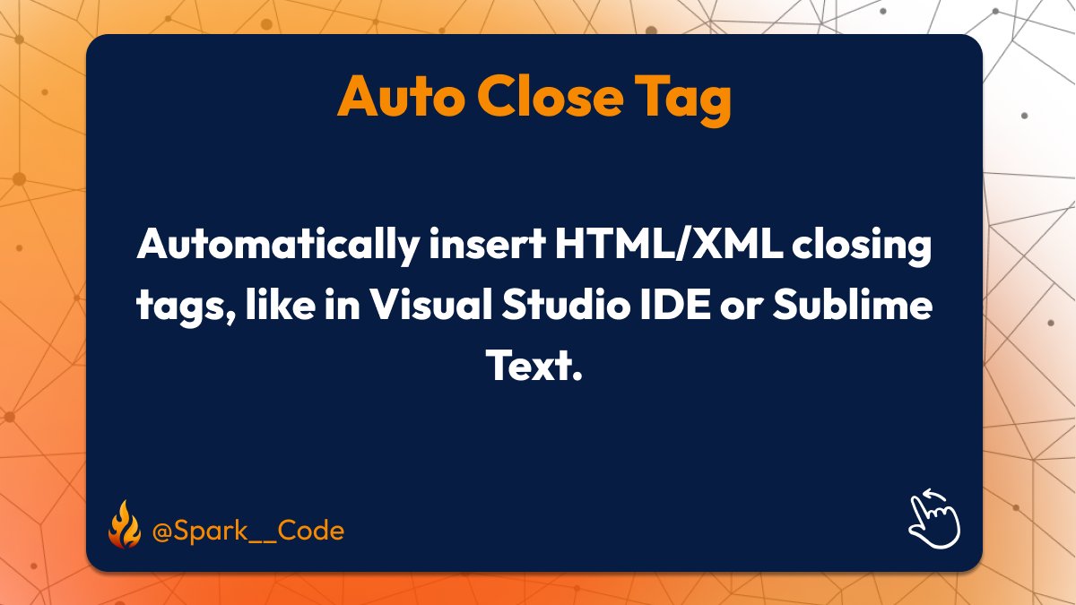 Spark__Code's tweet image. #vscode extensions you didn't know that can be really handy!
#Part 8

#SparkCode #tech #SoftwareDevelopment #WebsiteDevelopment #mobiledevelopmentcompany #SoftwareEngineering #DreamsComeTrue #creativity #GraphicDesign #programming #development #exciting #inspiration