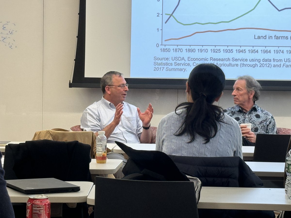 'The focus on data and empirics were important.' Doug Gollin of @TuftsUniversity @TuftsEconomics looks back on his time as a grad student at @Yale and the data contributions of Bob Evenson & T. Paul Shultz to agricultural economics. #Kuznets2024 egc.yale.edu/events/kuznets…