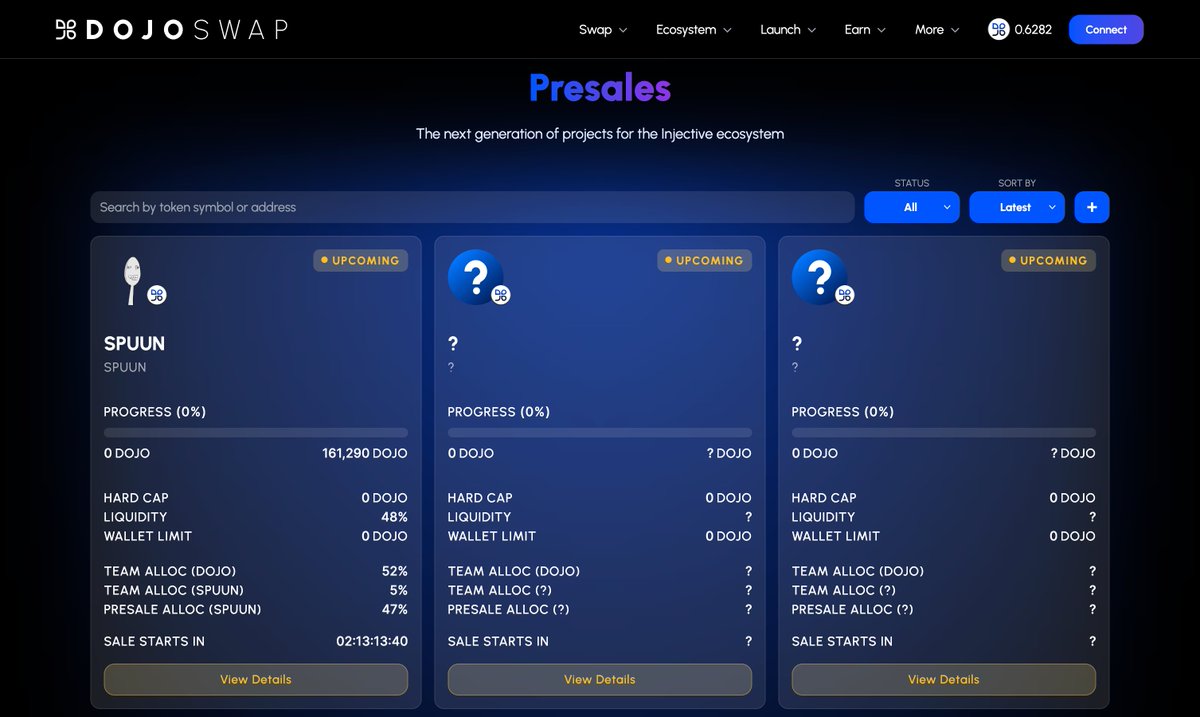 👀 Presale Platform coming soon… Mark your Calendar for 8th April. 🥄 $SPUUN token will be the first to launch on our presale platform 8th April 4am UTC ⚔️ Another 5 other Injective projects are in the pipeline and are scheduled to launch within these 2 weeks! @spuun_inj