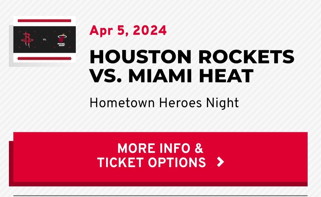 Houston Rockets tickets available.