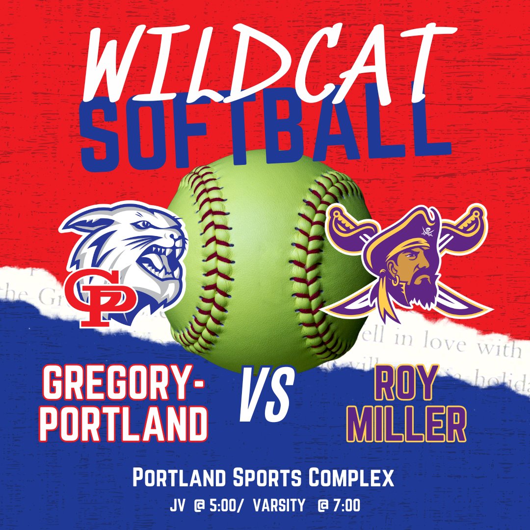 🥎 Good luck to Wildcat Softball as they battle the Bucs tonight at the Portland Sports Complex‼ #goCatsgo 🔴⚪🔵