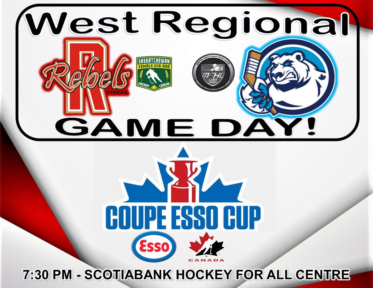 🚨BRING ON GAME 1🚨 - @HockeyCanada West Region Championship - @ReginaRebels vs @WinnipegIceAAA - @hockeymanitoba @hockeysask @SaskFemaleAAA @GameOnHockey @staylorsports @darryl_gershman @IceWaveMediaMB @The_GShow_ @mikegerl @GShowPodcast - #essocup2024 - CATCH THE ACTION!