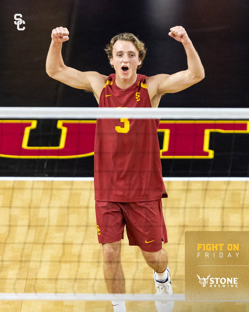 Wishing good luck to @USCmensvolley as it takes on BYU for two games this weekend!

#FightOn | @StoneBrewing