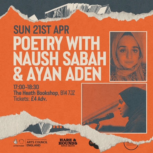 Heath Bookshop are running a Literature & Music festival in a few weekends. I'll be reading with Ayan Aden & guests Hirsi & Eden. Book a ticket and come along! ✨💖 the-heath-bookshop.eventcube.io/events/56778/p…